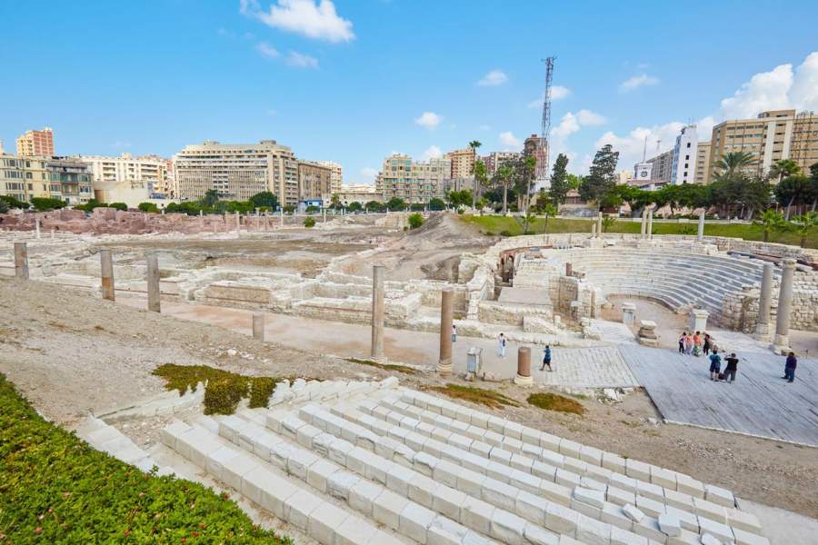 Ancient Roman Amphitheater in Alexandria, Egypt