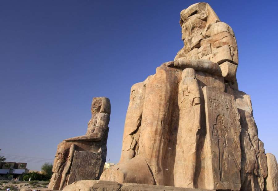 Colossi of Memnon in Luxor, Egypt