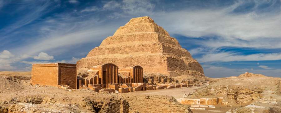 The Step Pyramid Complex of Djoser. Egypt