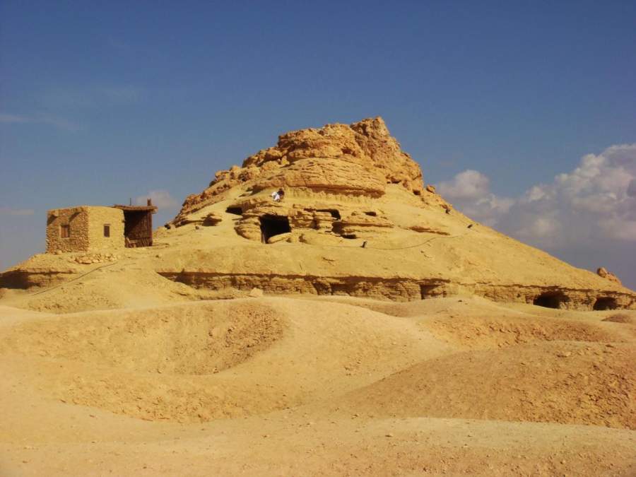 Mountain of the Dead in Siwa, Egypt
