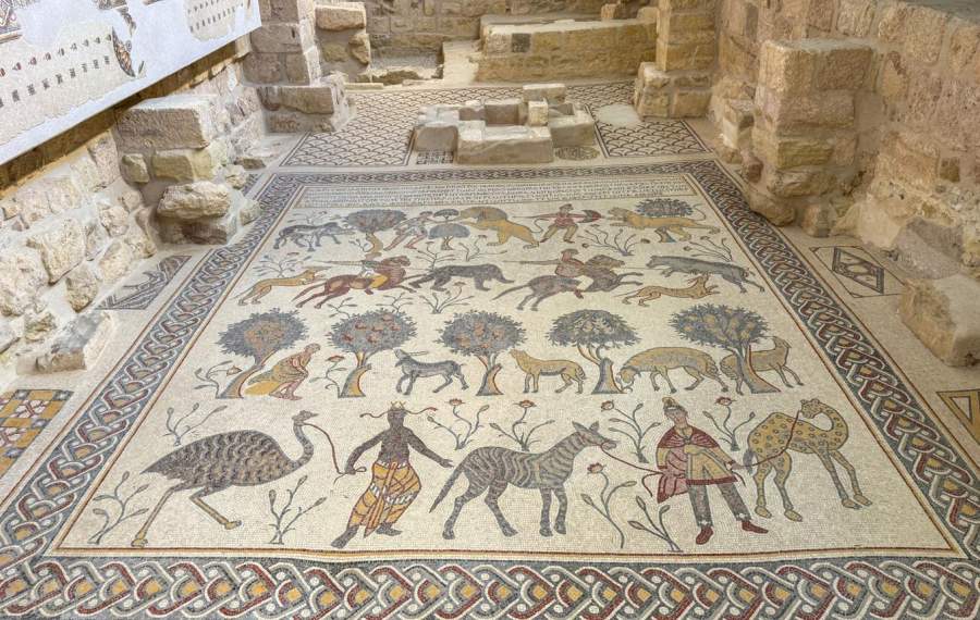 The Mosaics of the Diakonikon, the Moses Memorial Church, the Mount Nebo, Jordan