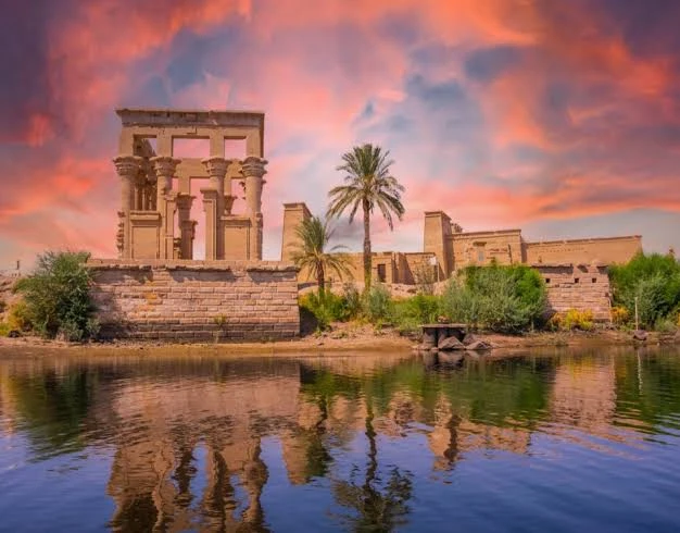 Arrival in Aswan – Philae Temple, Aswan High Dam & Nile Cruise Embarkation